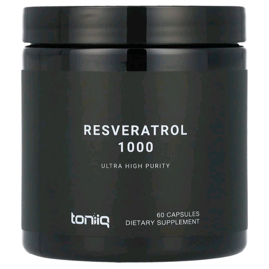 Toniiq, Resveratrol 1000, 60 Capsules (500 mg per Capsule)