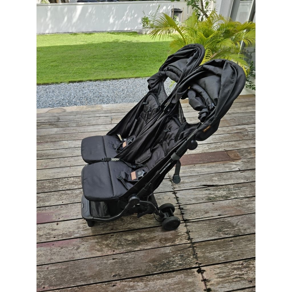รถเข็นเด็กแฝด รถเข็นพี่น้อง mountain buggy nano duo มือสอง