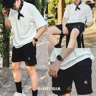 Monkey Siam | Cargo Shorts - กางเกงคาร์โก้ M-4XL เอว 25-48 เอวยางยืด ขาสั้นผู้ชาย กระเป๋าหน้า-หลัง