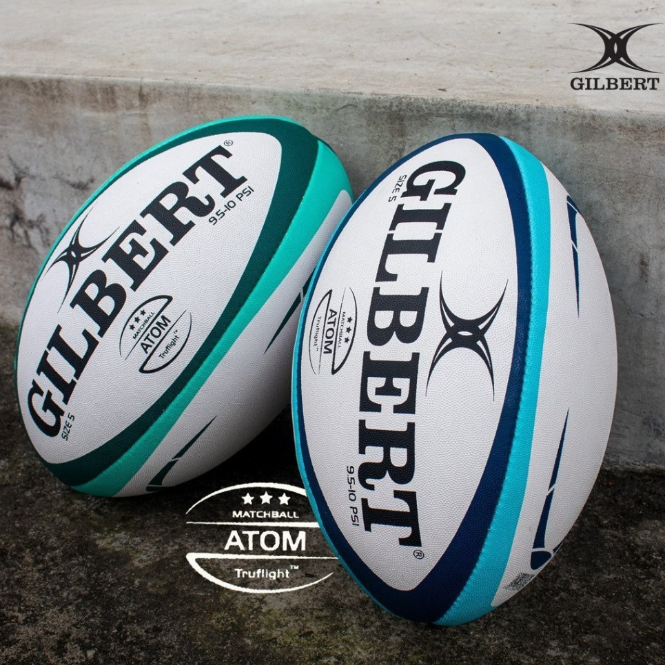 Rugby Ball, Gilbert Atom Match Ball Size 5, Authentic, ลูกรักบี้, รักบี้บอล