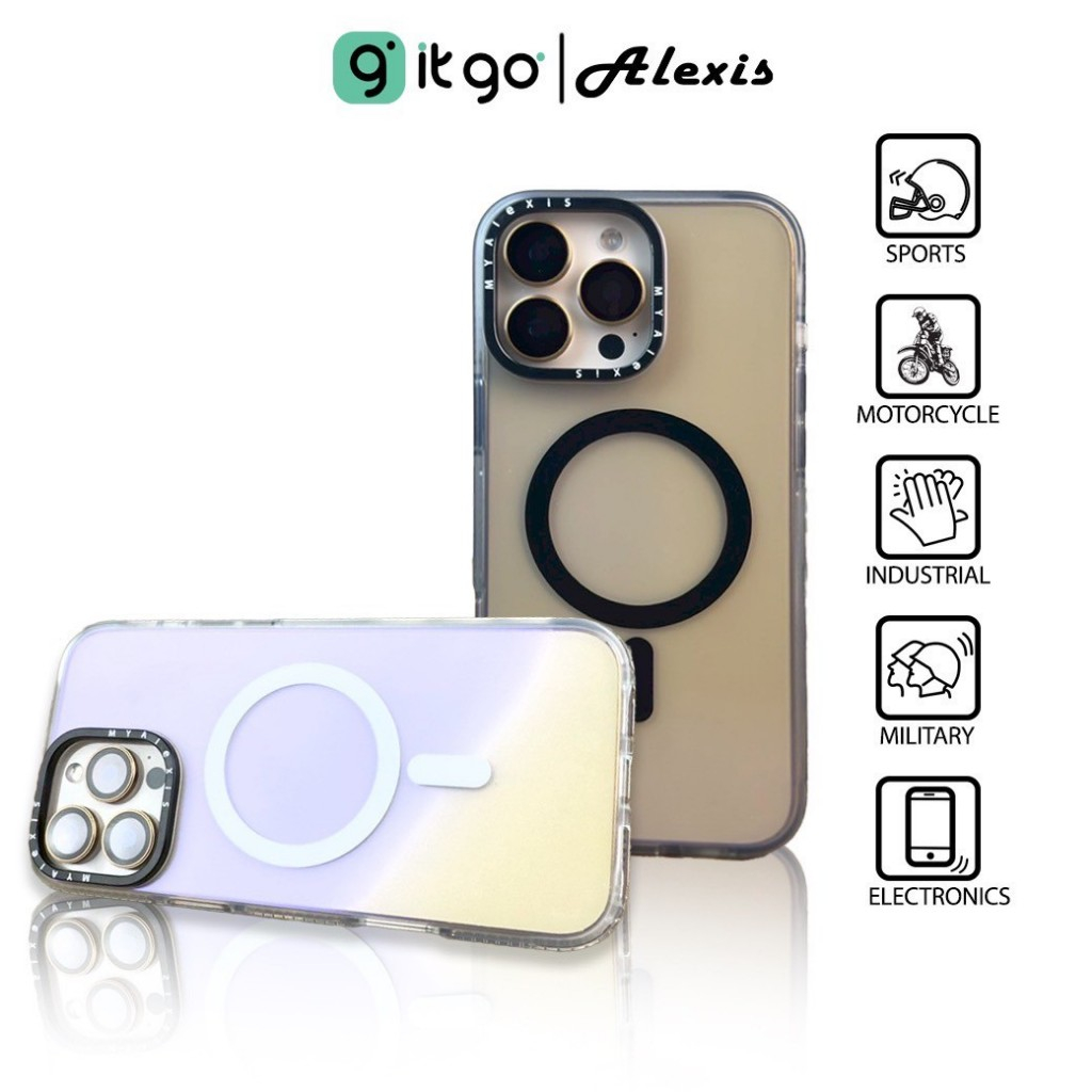 เคส Alexis Hologram Magnetic โฮโลแกรมผิวด้านสุดหรู ขอบใสเล่นแสงสุดปัง!