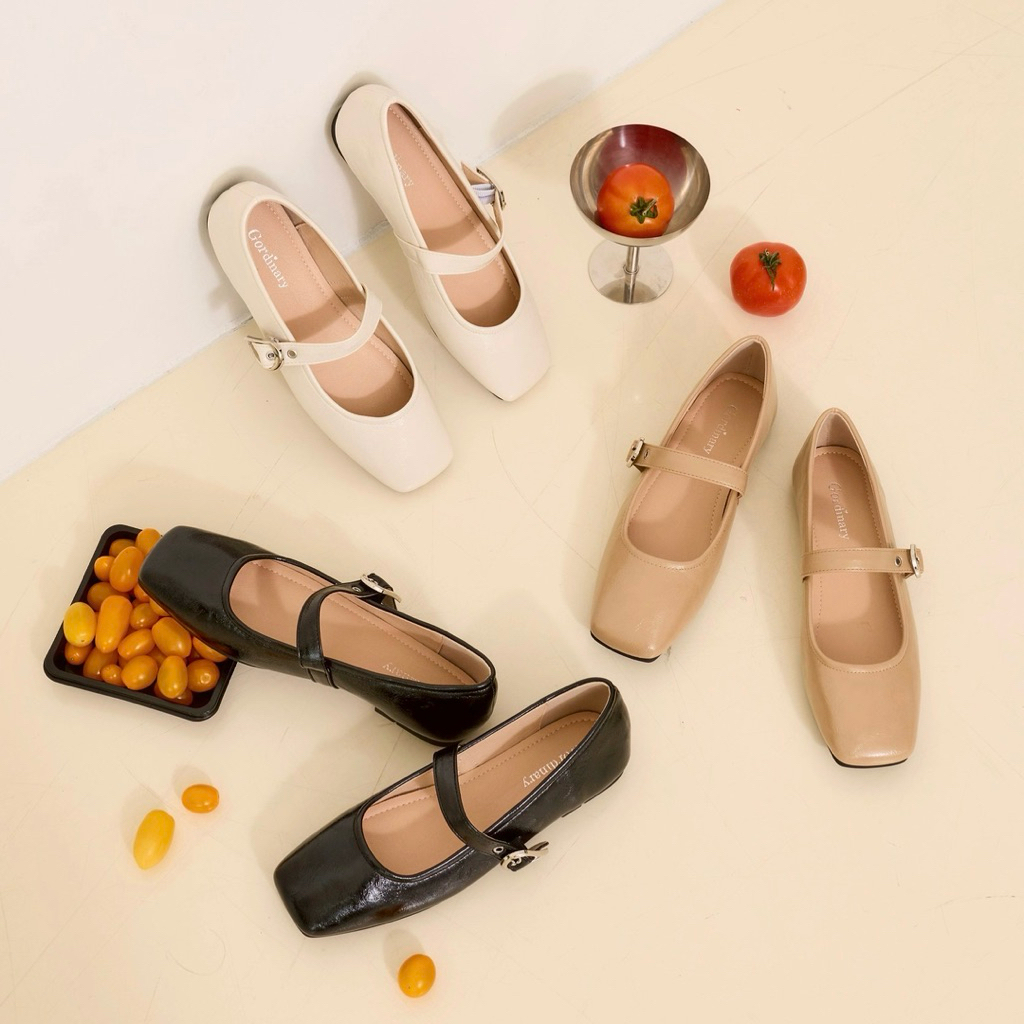 Gordinary Ronnie - แมรี่เจนหนังเงา Size 36-40 ( 881-96)