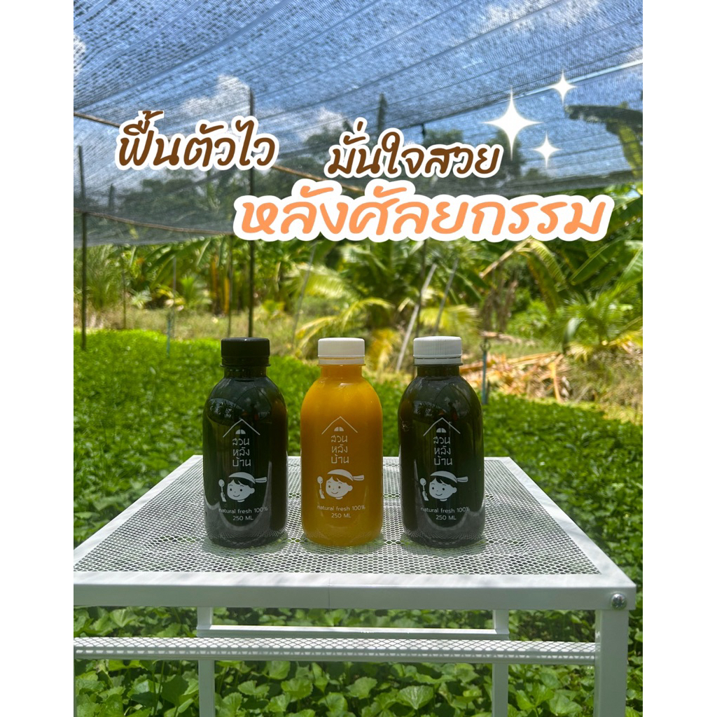 น้ำฟักทอง&น้ำใบบัวบก ‼️ส่งภายในวัน‼️ (ไม่ใส่น้ำตาล)  ส่งผ่านรถควบคุมอุณหภูมิความเย็น