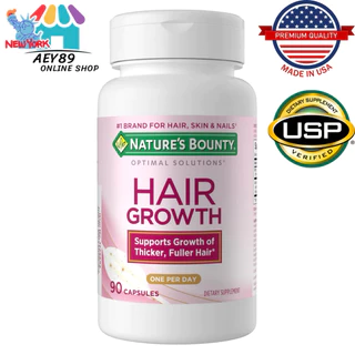 NATURE'S BOUNTY TIMAL SOUTIONS HAIR GROWTH 90แคปซูล วิตามินบำรุงผมให้ยาวไว