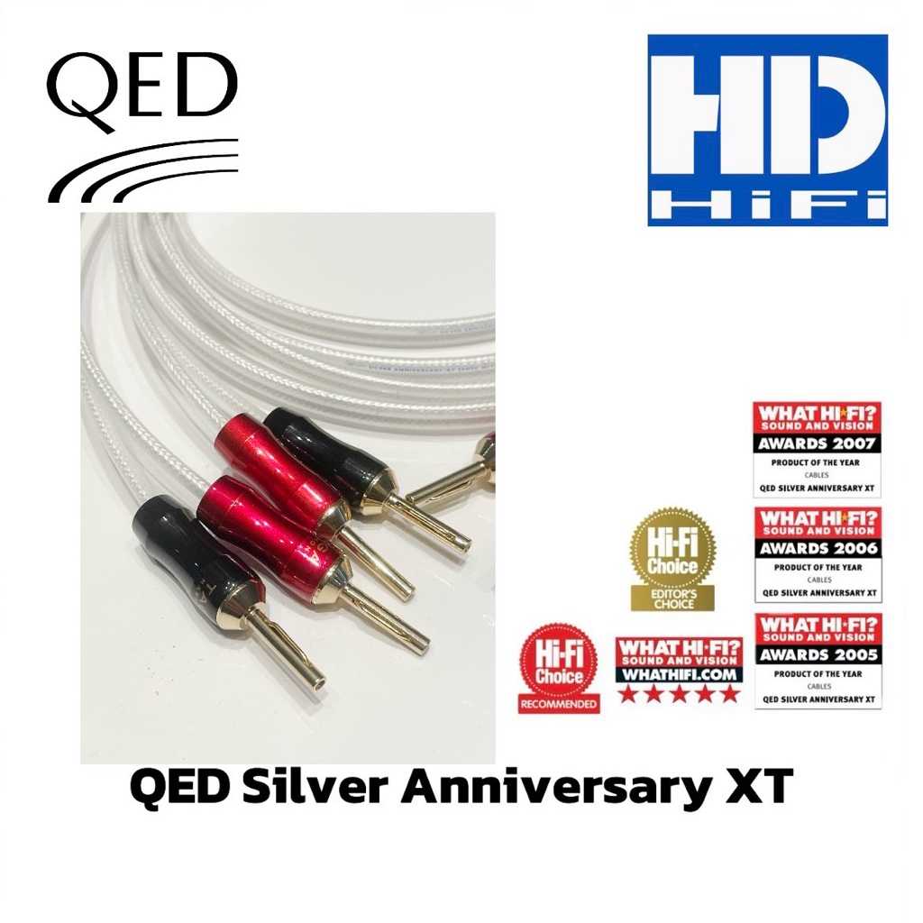 สายลำโพง QED Anniversary XT Silver เข้าหัว Taga Harmony TCB-008 (คู่) - รูปที่ 2
