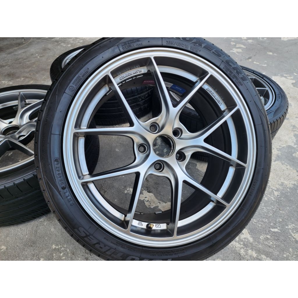 ล้อเบา VLF10  FlowForming จากค่าย Oasis ขอบ 18 5รู114.3 กว้าง 8 ET3ยาง 235 40R18 Toyo Proxes  CR1 ปี