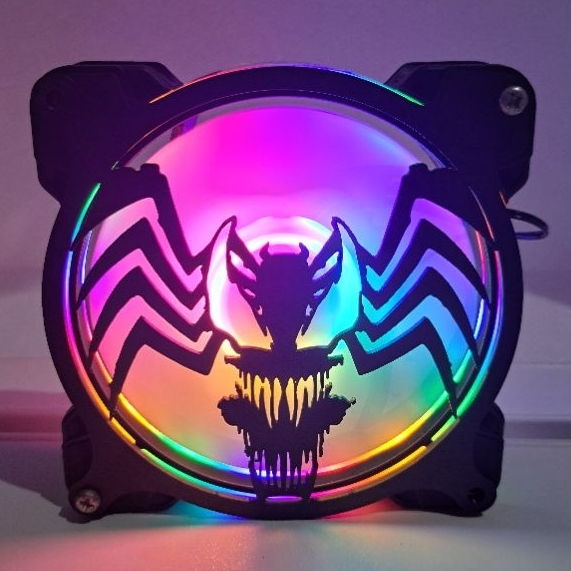 Fan cover,Fan grill size120mm. ลายแมงมุมเวน่อม(อุปกรณ์ป้องกันพัดลม pc)