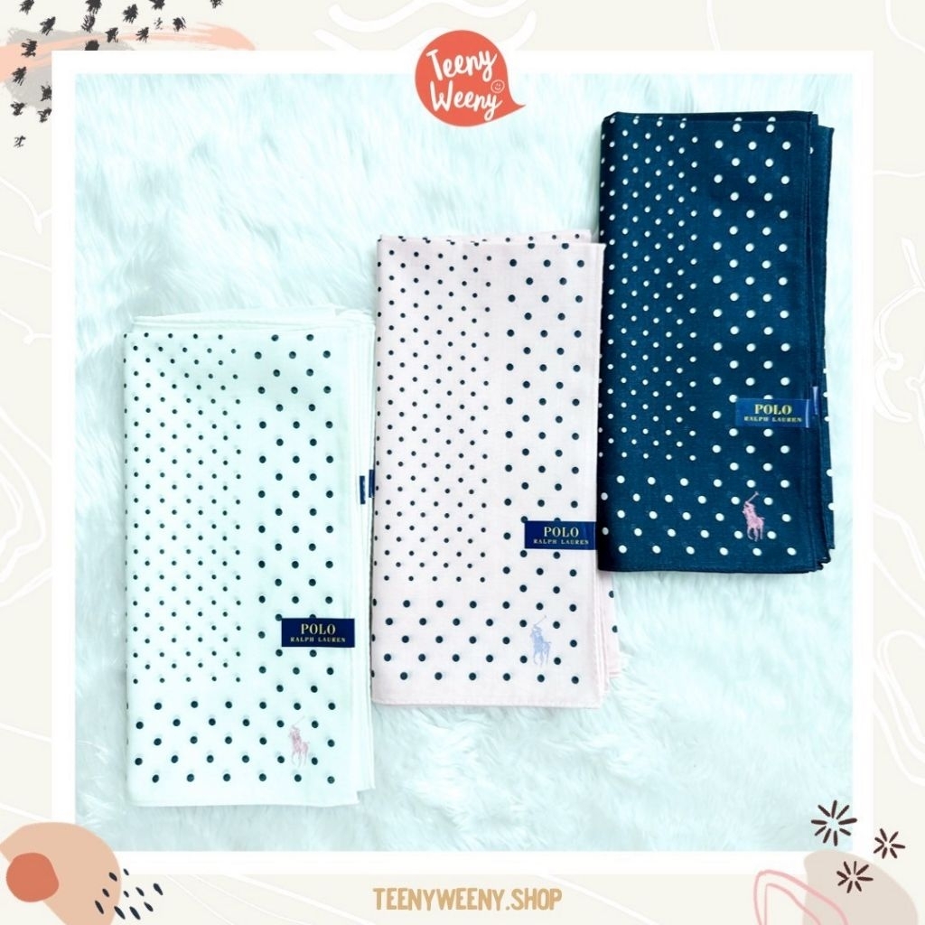 ผ้าเช็ดหน้า ผ้าพันคอ Polo Ralph Lauren Handkerchief