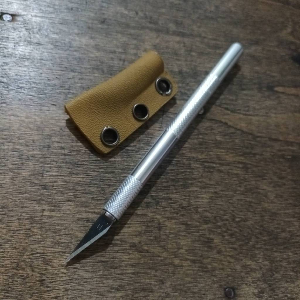 MC2THAILAND KNIVES มีดเดินป่า มีดใบตาย มีดไทย CKS02 Craft Knife Leather Plate Alloy Box #mc2knives T