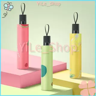 【COD จัดส่งไทย】UV ร่มพับสำหรับวันแดดจัดและฝนตก ขนาดเล็ก. พกพาสะดวก สไตล์ผลไม้ มีหลากหลายสีให้เลือก