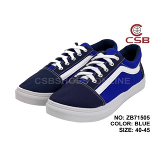 CSB รุ่น ZB71505 รองเท้าผ้าใบผู้ชาย ทำจากผ้า พื้นหนาและสูง