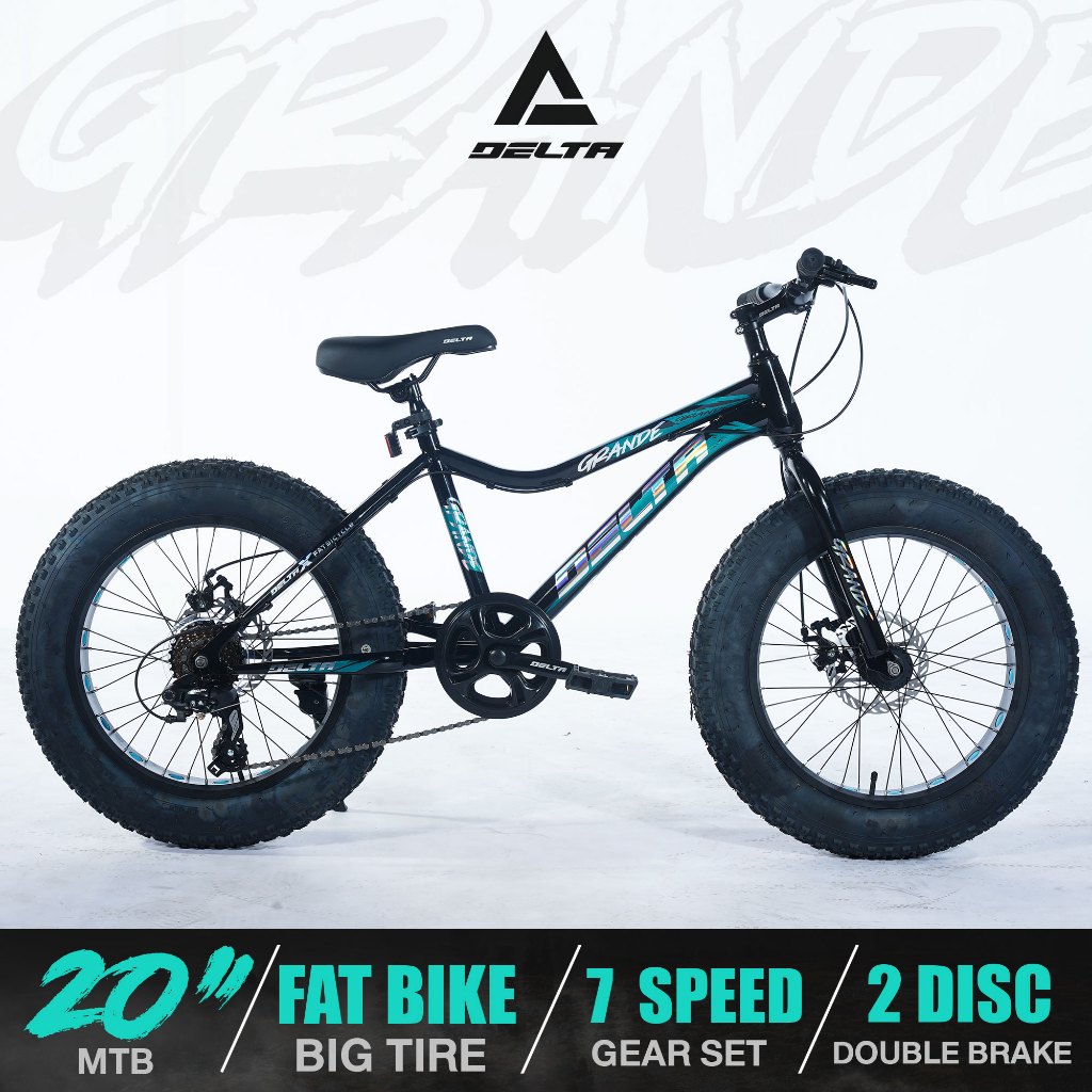 DELTA รุ่น NEW GRANDE จักรยานล้อโต 20 นิ้ว   7 สปีด รับน้ำหนักได้ 150-200 กิโลกรัม คละสี