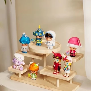 【พร้อมส่ง】ชั้นวางโมเดลไม้ ชั้นวาง Art Toy Popmart Labubu ชั้นวางฟิกเกอร์ ฐานเป็นไม้ แข็งแรง ตั้งโชว์ของสะสม ประกอบง่าย