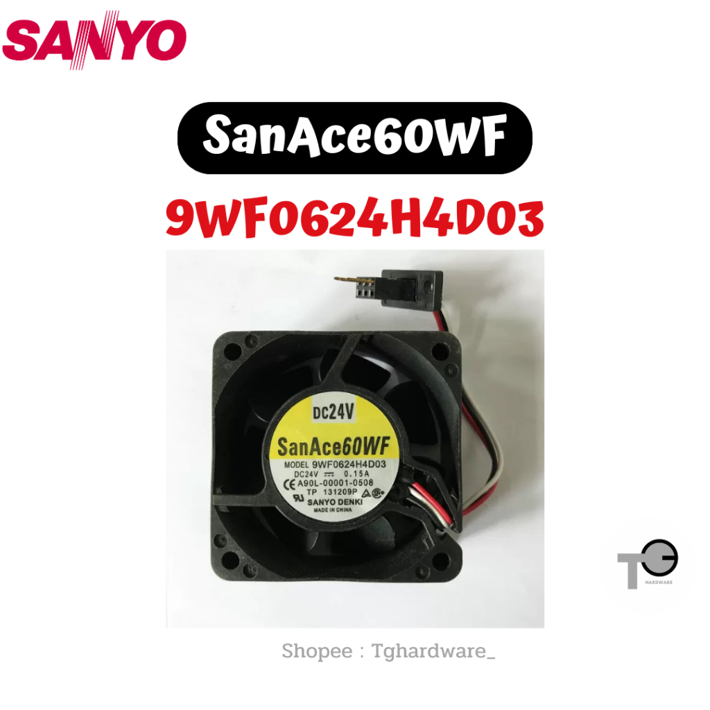 SANYO DENKI SanAce60WF พัดลมระบายความร้อน 9WF0624H4D03