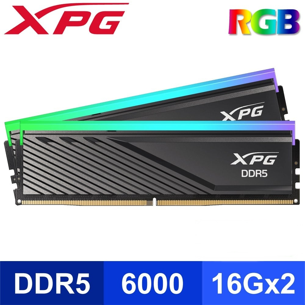 32GB (2x16GB) 6000MHz DDR5 ADATA XPG LANCER BLADE RGB Black (AX5U6000C3416G-DTLABRBK)