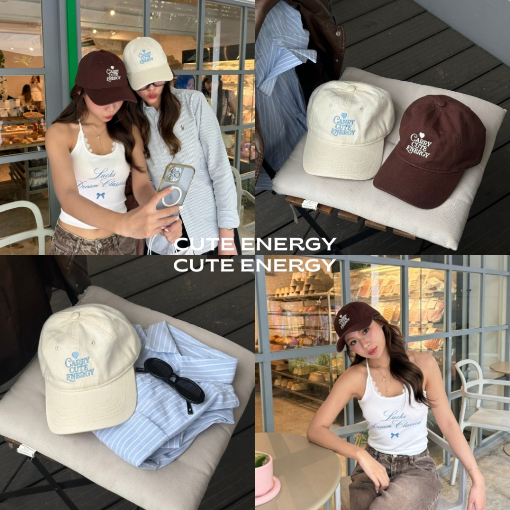 หมวกแก๊ป Cute Energy cap☁️🐻  by asissy.club