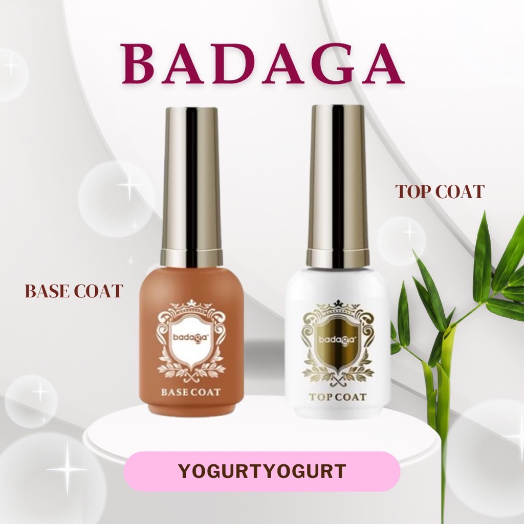 🎀 badaga เบส ท็อป เบสเจลทาเล็บ ท็อปเจล เคลือบเล็บเจล เบสโค้ท ท็อปโคทเล็บ สีเล็บเจล✨