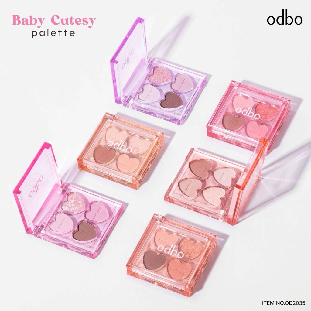 🔥แท้/ดีลสุดคุ้ม/ไลฟ์ทุกวัน🔥OD2035 ODBO Baby Cutesy palette พาเลท อายแชโดว์