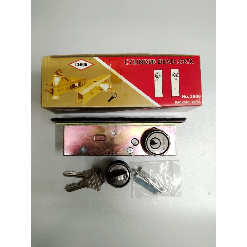 กุญแจขอบิดสำหรับประตูบานเลื่อน สีชา cekon พร้อมกุญแจ 2 ดอก สำหรับประตูบานเลื่อน