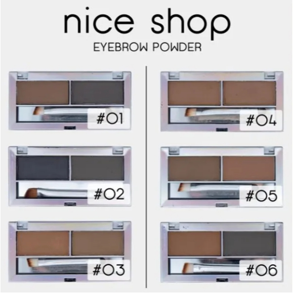 Nice Shop Eyebrow Powder คิ้วฝุ่น 2 เฉดสี พร้อมแปรงในตลับ