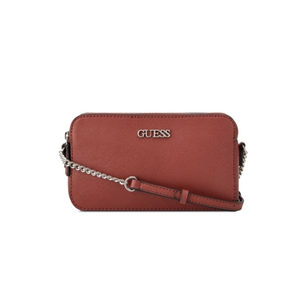 พร้อมส่งสะพายข้างสายยาวGuess2ช่องซิปป้ายราคา5000ของแท้ของใหม่อุปกรณ์ครบทางร้านขา