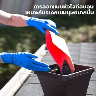 ถุงมือ ถุงมือไนไตร สีฟ้า PVC ถุงมือยางไม่มีแป้ง 100 ชิ้น/50 คู่ สัมผัสอาหาร ถุงมือแพทย์
