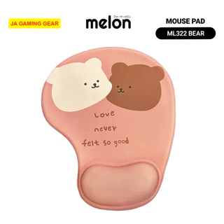 แผ่นรองเม้าส์ รองข้อมือ Melon ML-322, ML222, ML-321 Mousepad แบบ มีที่รองข้อมือนุ่มๆ