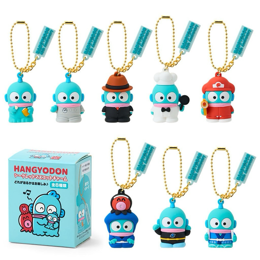 กล่องสุ่มพวงกุญแจ Sanrio Hangyodon 40th Anniversary ลิขสิทธิ์แท้จากญี่ปุ่น