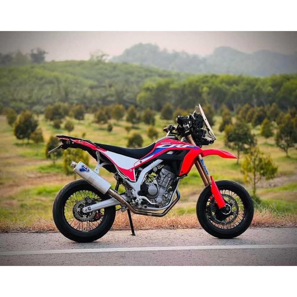 ท่อลอดออกล่าง ทรง Dakar Rally / ตรงรุ่น CRF 250 300 L M Rally (พร้อมส่งในไทย)