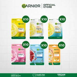 การ์นิเย่ สกิน แนทเชอรัลส์ เซรั่ม มาส์ก10 ชิ้น Garnier Serum Mask 10 Pcs (มาส์กหน้า, มาส์คหน้า, Sheet Mask)