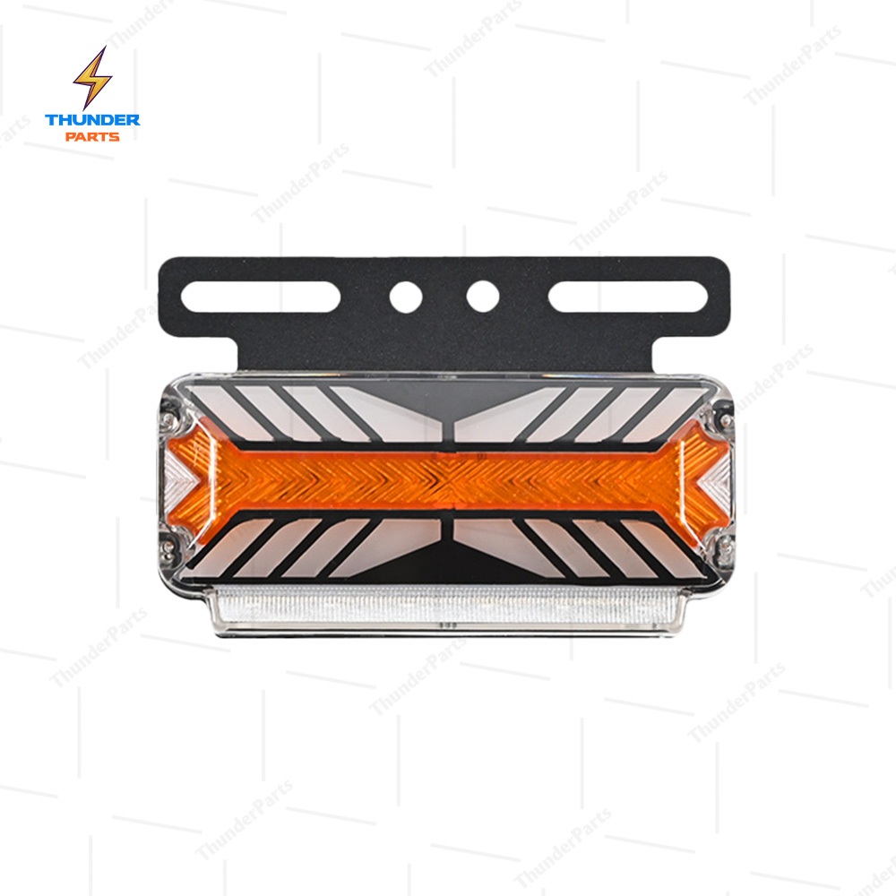 ไฟราวข้าง 1ชิ้น 24V LED ไฟข้างรถพร้อมไฟส่องพื้น ไฟวิ่ง ไฟสัญญาณรถบรรทุก รถพ่วง และทั่วไป (Brice) - รูปที่ 4