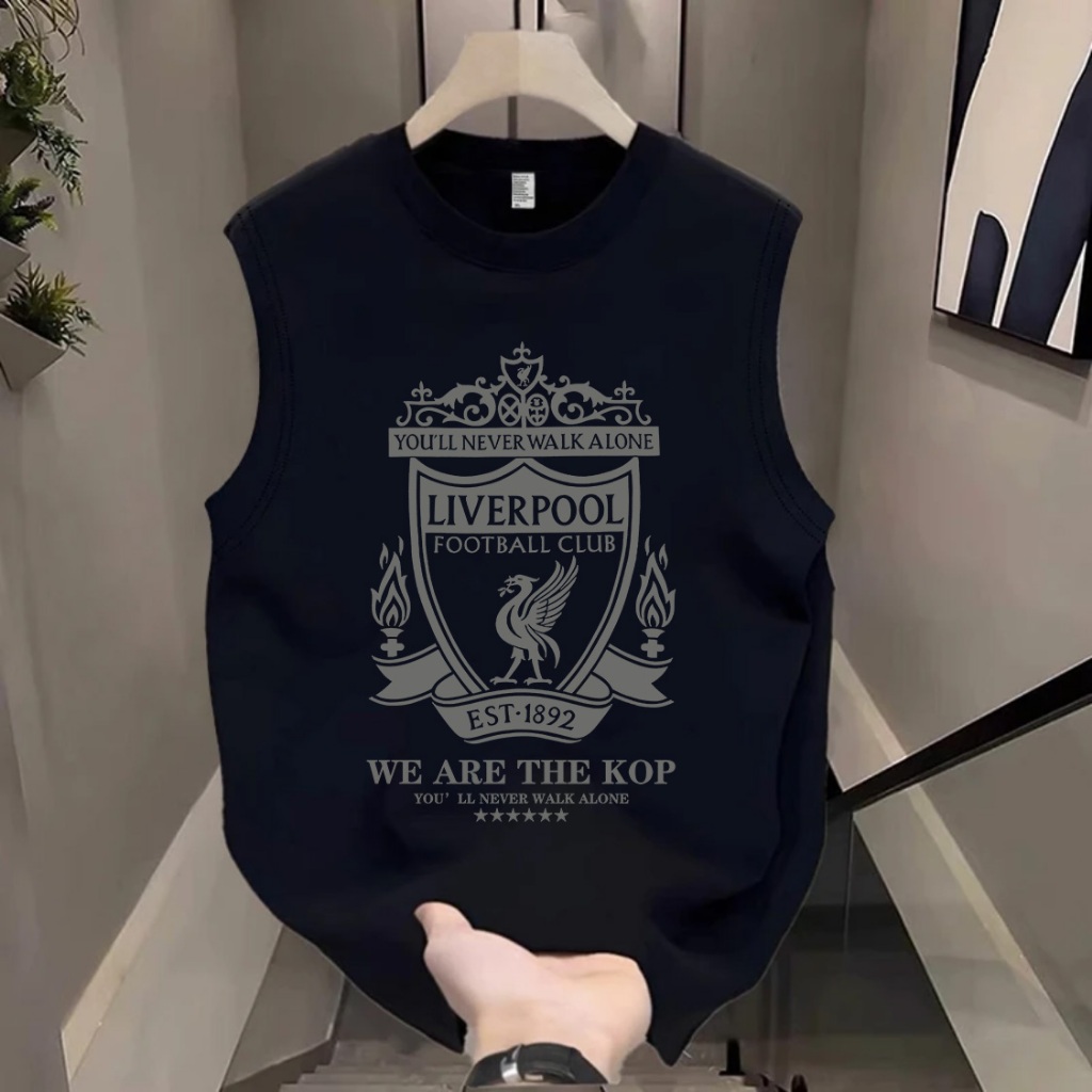 Hot เสื้อแขนกุด Liverpool Sleeveless T-shirt ผ้าCotton ใส่สบาย ไม่หด ไม่ย้ Vest S-3XL