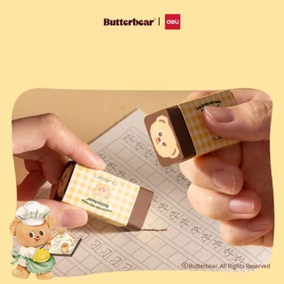 ButterBear X Deli Nusign NS036 Eraser ยางลบนาโน ลายน้องหมีเนย (คละสี 1ชิ้น)