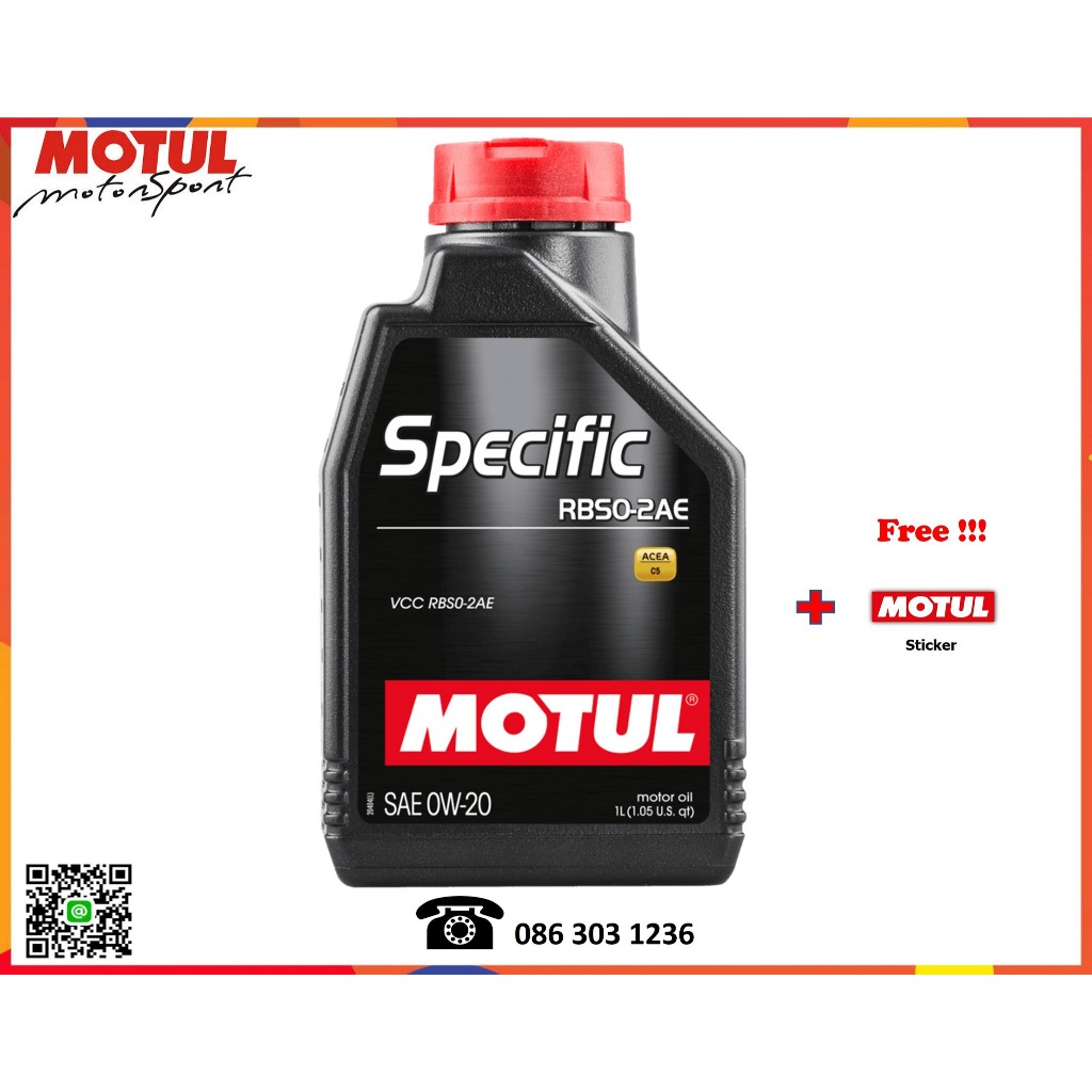 Motul น้ำมันเครื่อง SPECIFIC RBS0-2AE 0W-20 1L.