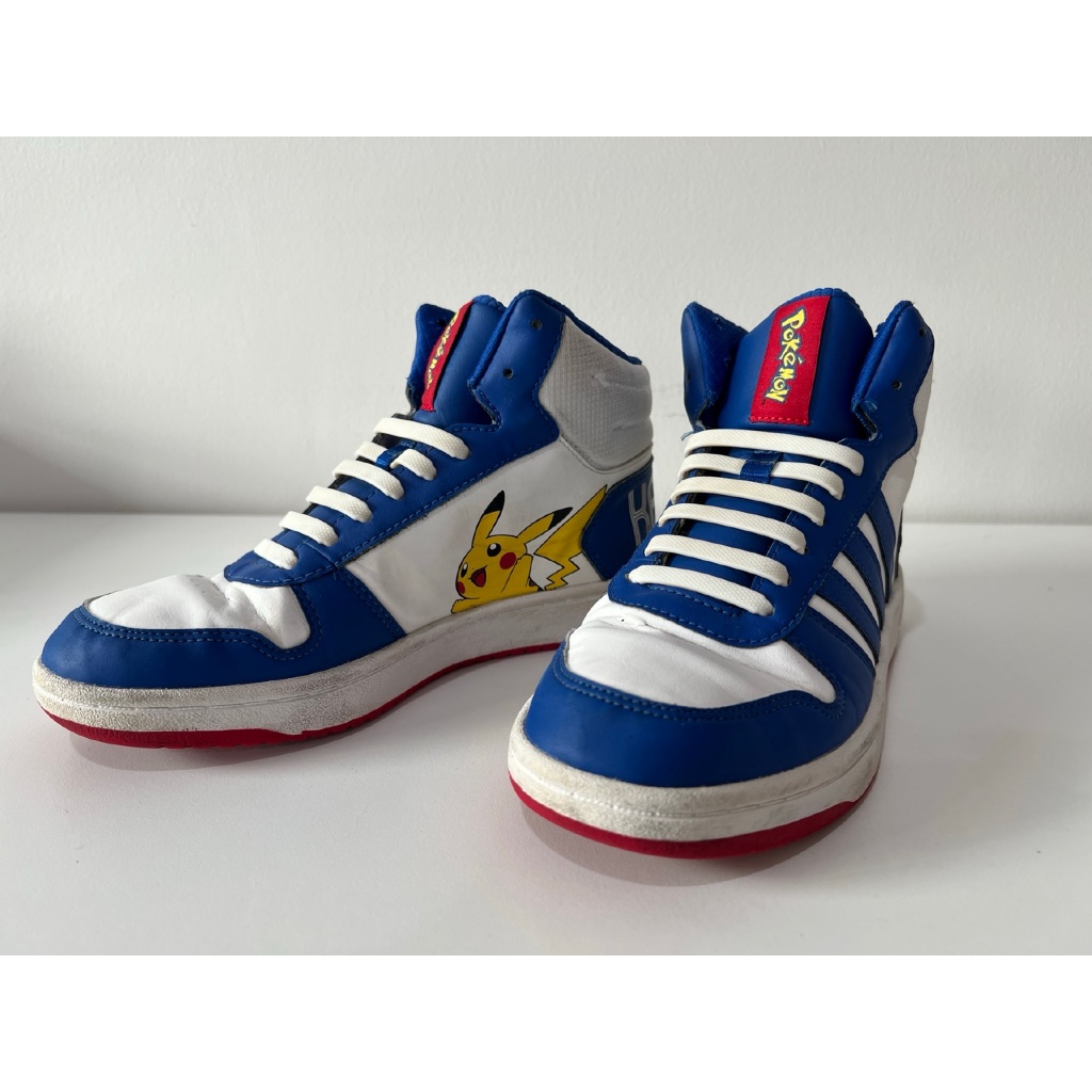 รองเท้า ADIDAS HOOPS 2.0 MID POKEMON KANTO มือ 2 ไซส์ 6 us