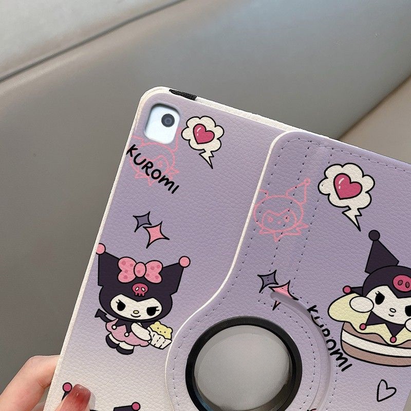 24 ชั่วโมง เคสป้องกัน iPad Kuromi pro11หมุนได้ 360° Air8 Gen10 เหมาะสำหรับรุ่น gen12 gen11 purple ราคา ถูกที่สุด ดีลบีเคเค แกลเลอรีภาพที่ 5