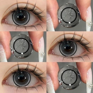 【-100°-600°】Midroo รุ่นธรรมชาติขายดี เลนส์บิ๊กอายน่ารัก Jelwery Grey/ Brown ค่าสายตาสั้น Contact Lens - 14.5mm