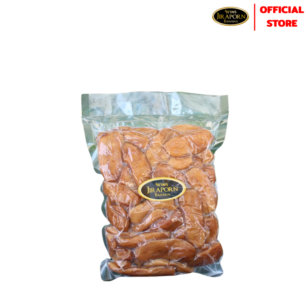 จิราพร กล้วยตากธรรมชาติ (ชนิดแบน แพ็คสูญญากาศ ขนาด 1000g.)  - JIRAPORNFOOD