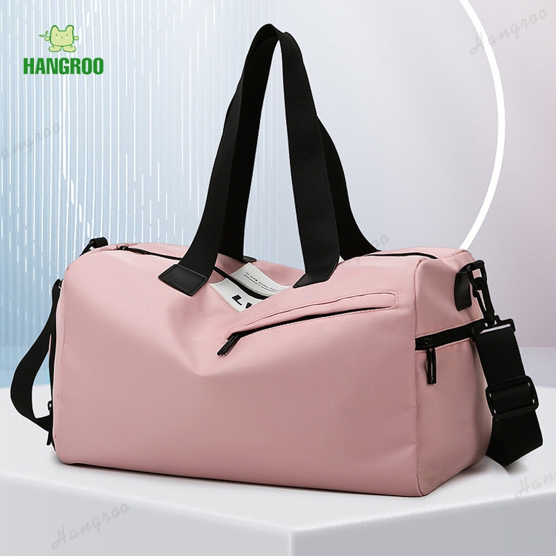 HANGROO BAG3 กระเป๋า สำหรับเดินทาง กันน้ำ ฟิตเนส กีฬา โยคะ แยกแห้ง/เปียก มีช่อง เก็บรองเท้า