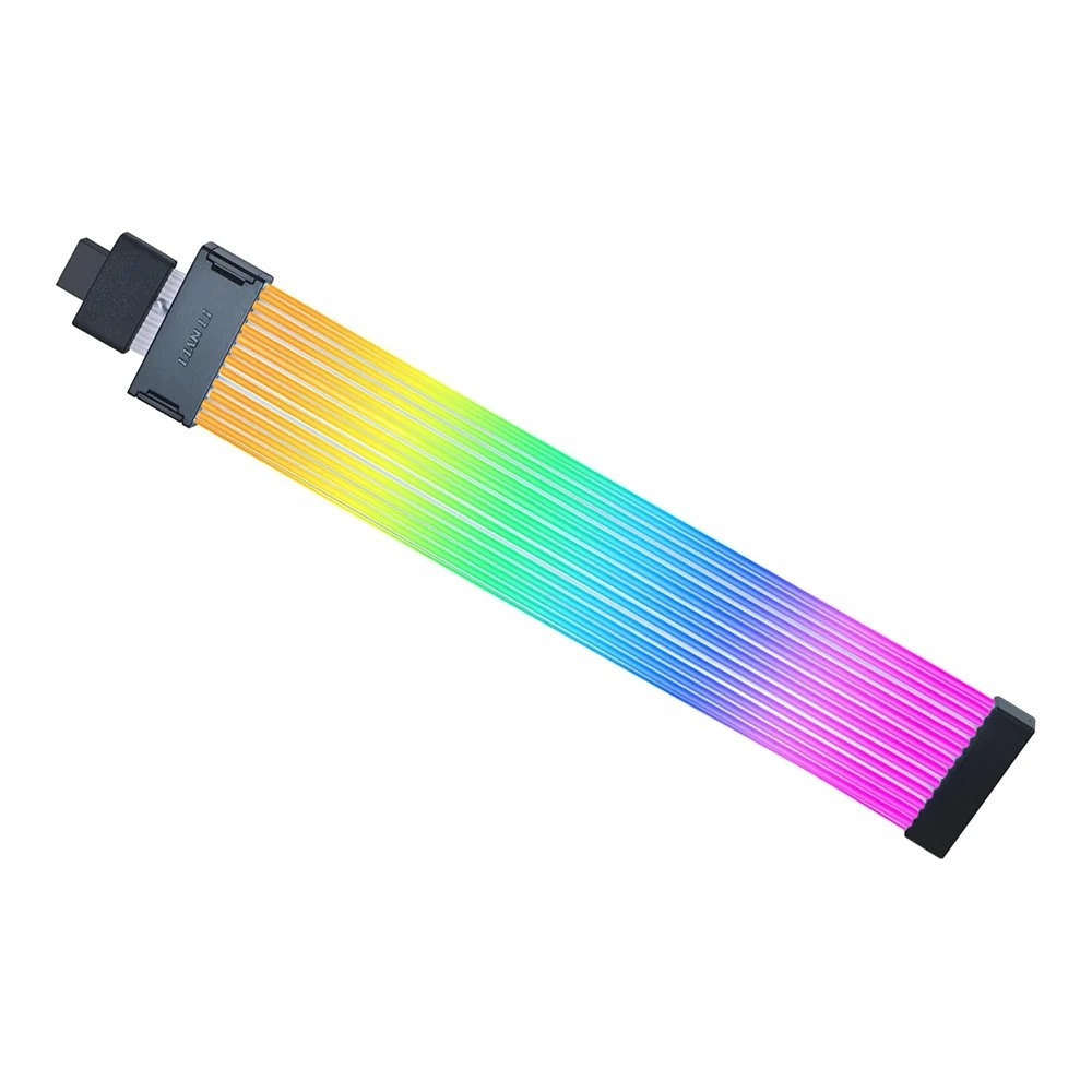 SLEEVED CABLE (สายถัก) LIAN LI STRIMER WIRELESS 16-12 – BLACK (PW16-121W) ราคา ถูกที่สุด ดีลบีเคเค แกลเลอรีภาพที่ 2