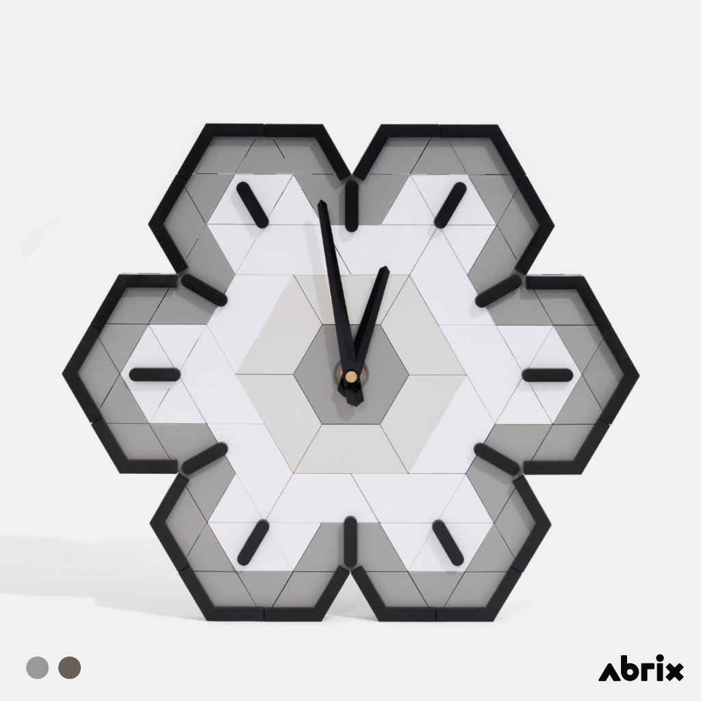 Abrix ตัวต่อ นาฬิกา Snowflake clock สำหรับ ของตกแต่งบ้าน ของขวัญ