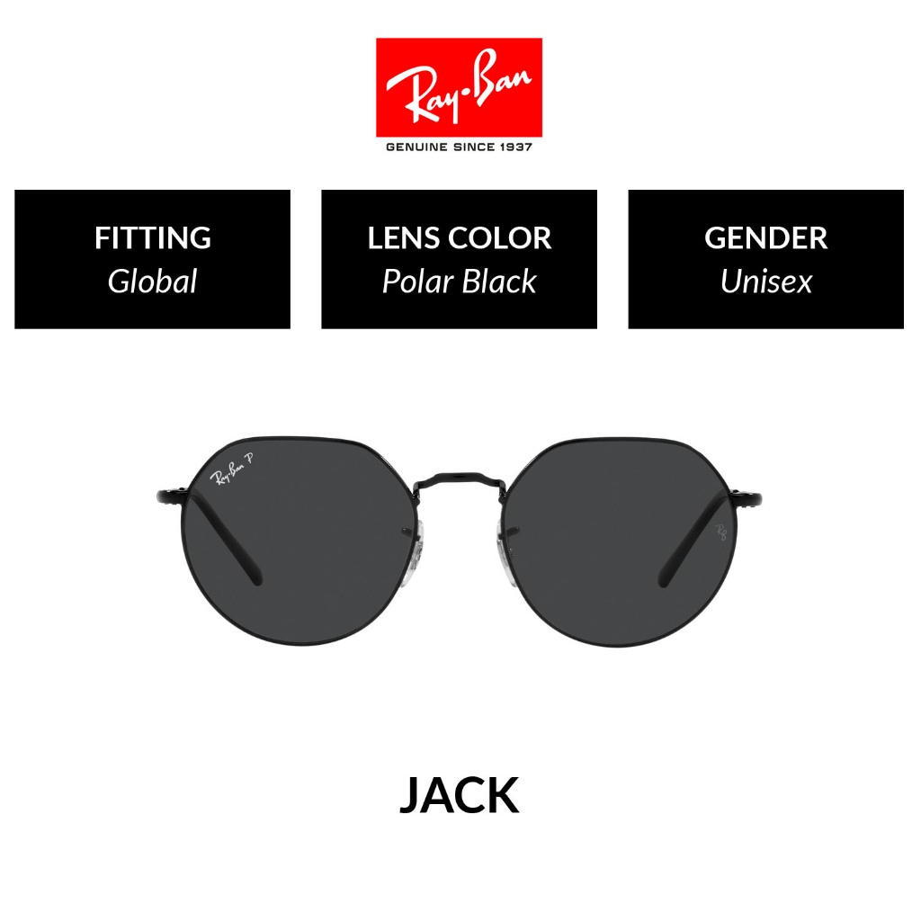 RAY-BAN JACK - RB3565 002/48 -  Sunglasses แว่นกันแดด