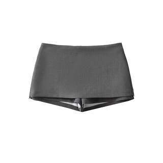 กระโปรงเอวต่ำ สไตล์เกาหลี มีซับใน! mini skirt ป้องกันแสงสว่าง ใส่สบายทุกโอกาส พร้อมส่ง