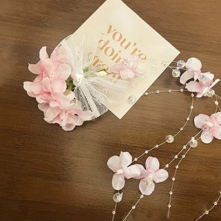 Lunar Blossom🌸กิ๊บติดผมลายดอกไม้🌸กิ๊บติดผมดอกลิลลี่ออฟเดอะวัลเลย์จำลอง ตกแต่งผมสไตล์เกาหลีแฮนด์เมด