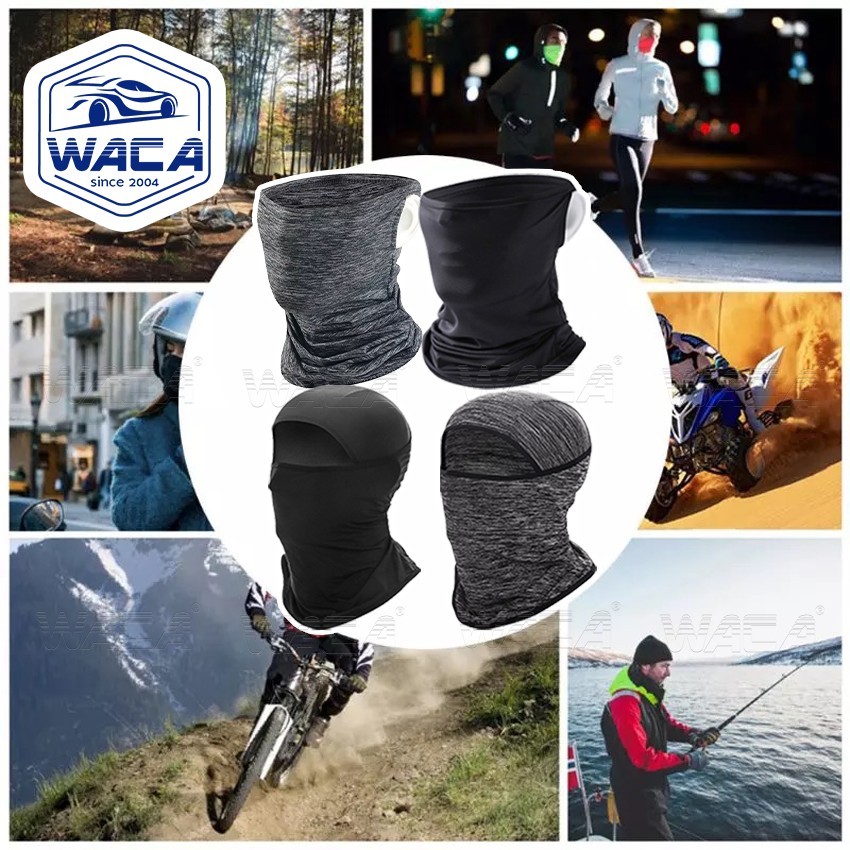 WACA Extra Cool ผ้าคลุมหัว  ผ้าบัฟโพกหัว กันฝุ่น 6P1 - รูปที่ 5