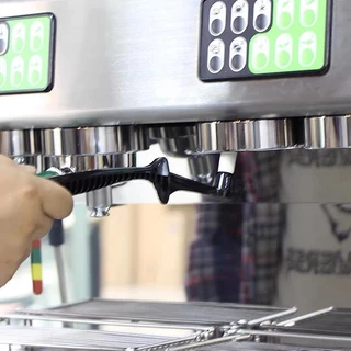 แปรงล้างหัวชงกาแฟ แปรงล้างหัวชง แปรงล้างเครื่องชงกาแฟ แปรงล้างเครื่องกาแฟ แปรงขัดหัวชงกาแฟ แปรงขัดกาแฟ 2in1 ขนไนลอน