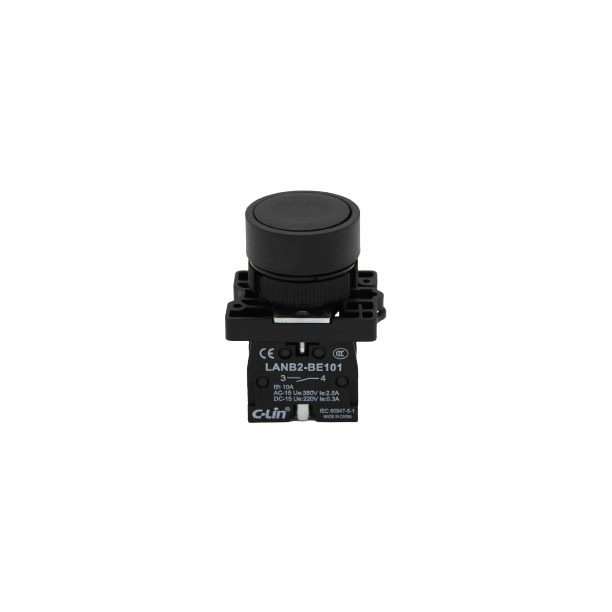 **ราคาต่อ 10 PCS.** LANB2-EA สวิตช์ปุ่มกด กดติดปล่อยดับ Push Button Switch 22mm. “C-LIN” ราคา ถูกที่สุด ดีลบีเคเค แกลเลอรีภาพที่ 3
