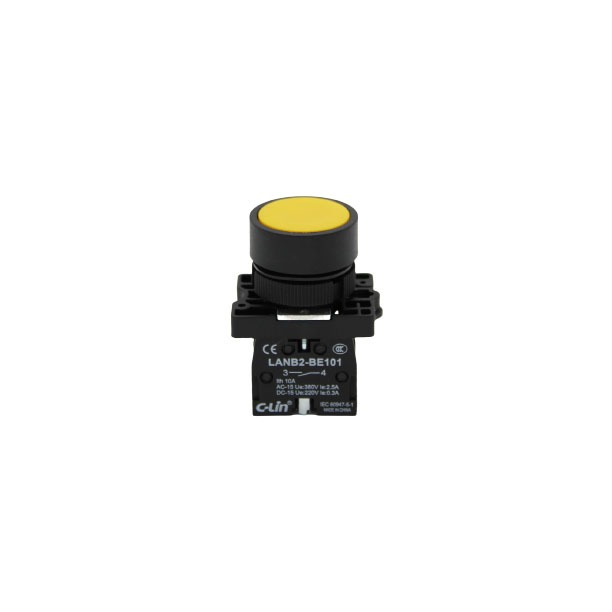 **ราคาต่อ 10 PCS.** LANB2-EA สวิตช์ปุ่มกด กดติดปล่อยดับ Push Button Switch 22mm. “C-LIN” ราคา ถูกที่สุด ดีลบีเคเค แกลเลอรีภาพที่ 6