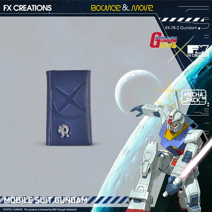 FX Creations x RX-78-2 GUNDAM – LEATHER BI-FOLD KEY WALLET กระเป๋าใส่กุญแจ