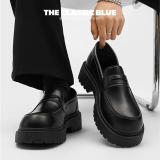 (พร้อมส่ง) The Classic blue - ZERMATT loafer shoes รองเท้าหนังโลฟเฟอร์ - ไซส์ใหญ่สุด 44 ยาว 27.5 ซม.